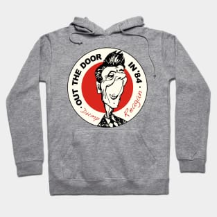 Ronald Reagan - Out the Door in '84 Political Design Hoodie